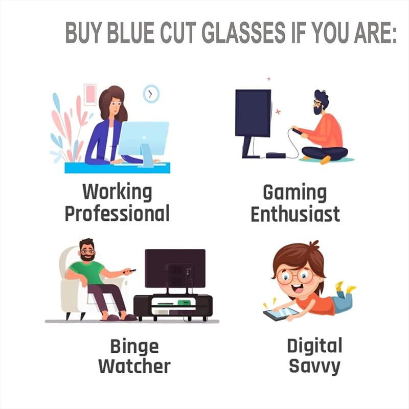 Buy Optify Progressive Blue Cut Reading Glasses for Men and Women Unisex Reading Glasses