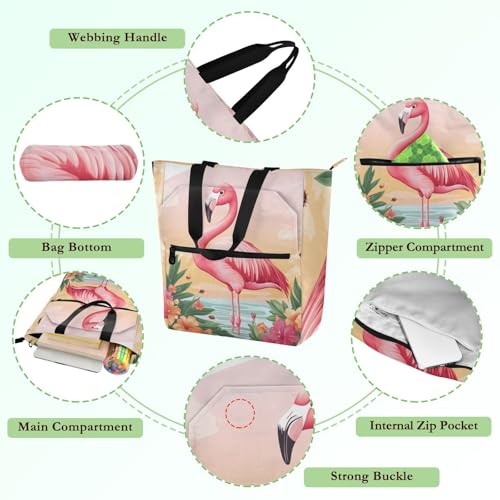Bolsa para libros infantiles con cremallera, bolsa de comestibles reutilizable 5