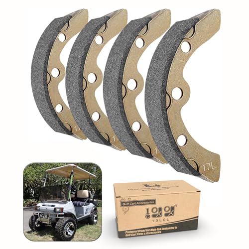 10L0L Golf Carts 101146302 Brake Shoes for Club Car DS and Carryall Manual Adjust Golf cart 4PCS