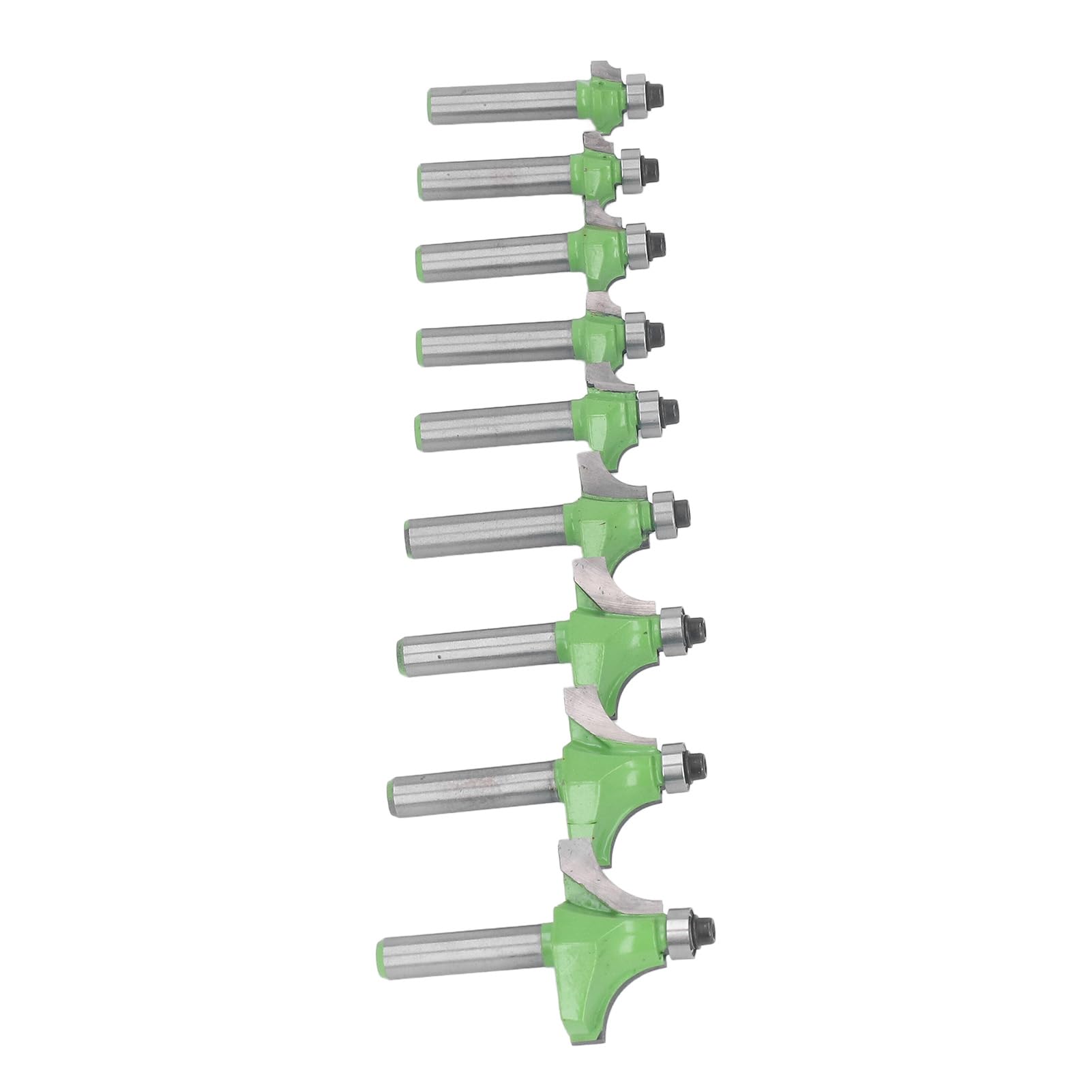 9 pezzi di punte per router per bordatura con gambo da 8 mm, punte in lega di acciaio al tungsteno per la lavorazione del legno, ideali per rifilare i bordi e realizzare bordature;