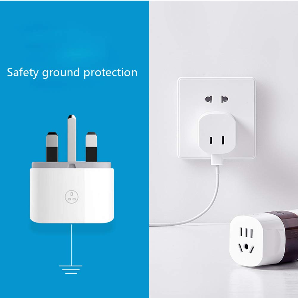 Adaptador de Viaje Mundial Carga rapida USB regleta enchufes Protector contra sobretensiones Reino Unido Estados Unidos UE AUS Asia Tailandia China Japón 200+ Países Convertidor de Poder