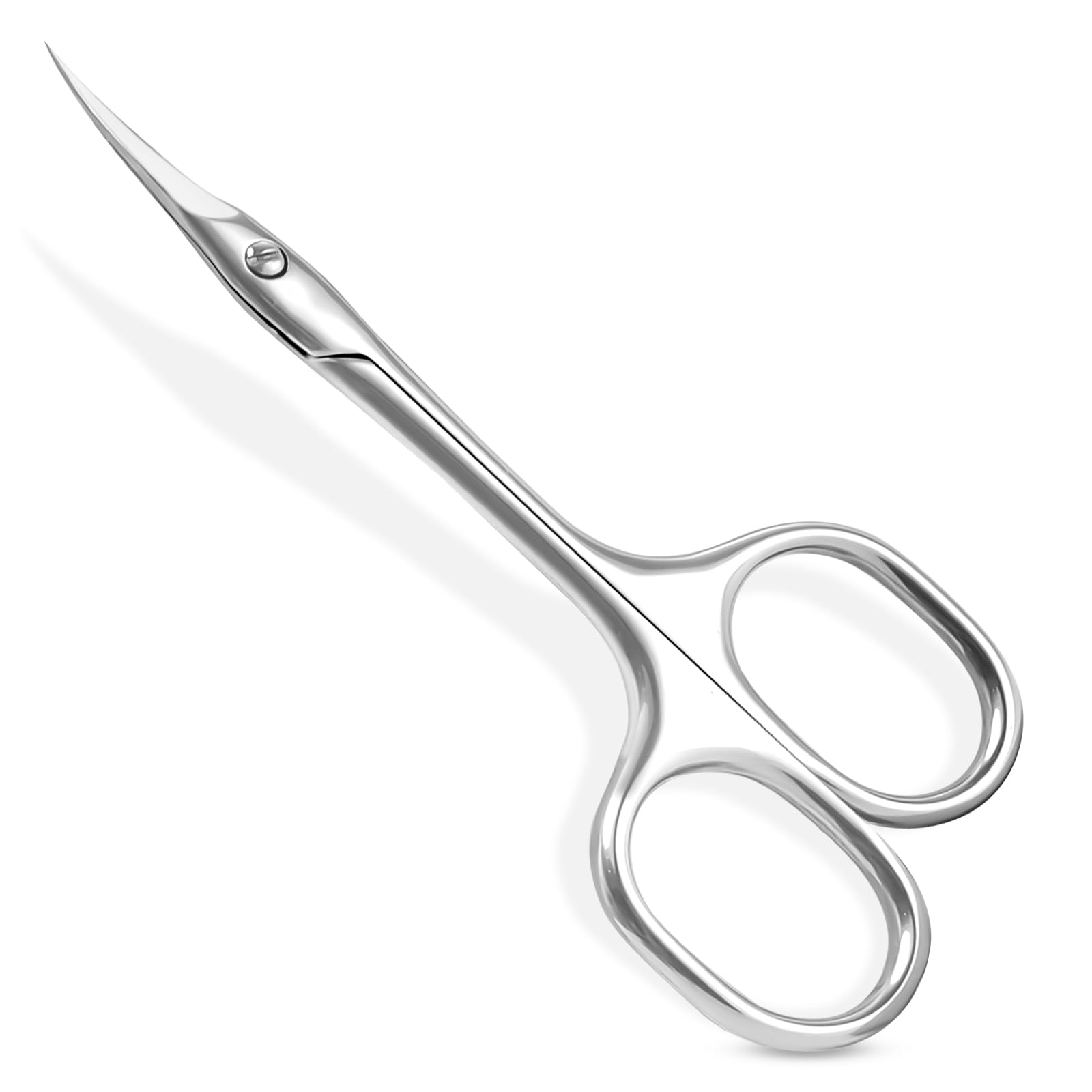 ANRUI Cuticle Scissors with Extra Fine Curved, Manicure Scissor with Precise Pointed Tip, Eyebrow Scissors for Women, Stainless Steel Beauty Scissors for Cuticle Care, Eyelash, Dry Skin