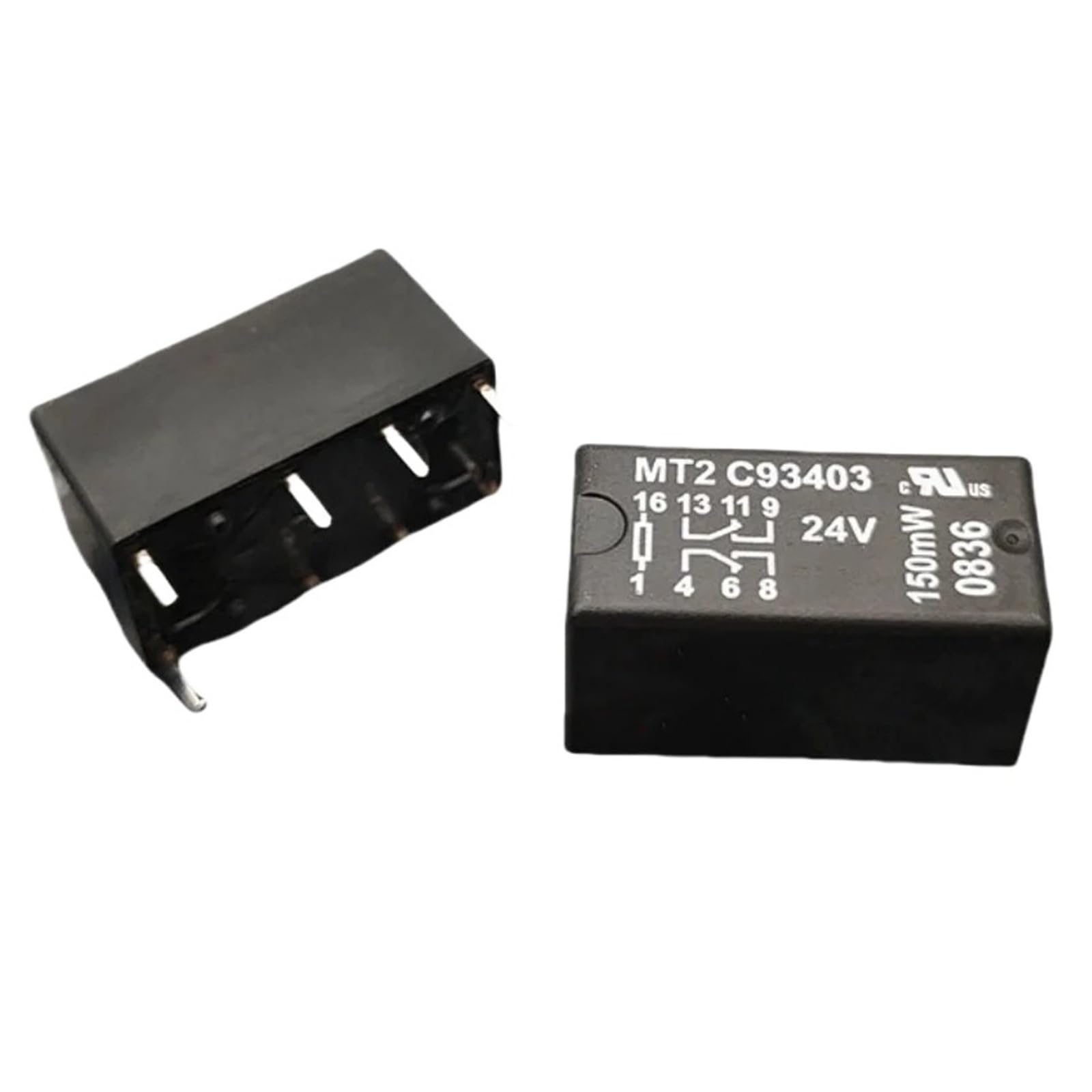 Relais 24 V CC 8 Broches MT2C93403 pour réparation de carte électronique