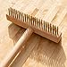 Harrier ARVO Brosse Four à Pizza - Brosse à soies en métal pour Nettoyer Le Barbecue | Brosse cheminée Barbecue avec Un grattoir | Manche en Bois | Accessoires Four à Pizza
