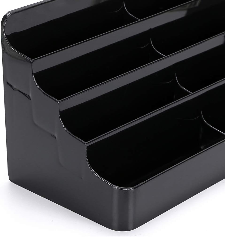 Hipiwe Business Card Holder for Desk- 8 Pocket Acrylic Business Card Display Stand Office Desktop Name Card Organizer,Fits 480Pcs Business Cards (Black,2 Pack) : Office Products