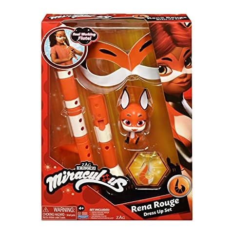 Miraculous: Tales Of Ladybug And Cat Noir Rena Rouge Role Play Set | Miraculous Rena Rouge Costume Kids Fancy Dress Set Mask And Accessories | Miraculous Ladybug Superhero Costumes For Girls And Boys Cover