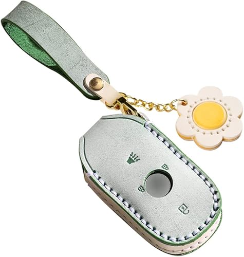 Miniatura 10 de ontto Carcasa para llavero Buick de 6 botones para llave de coche Buick Funda de cuero para Verano Regal Lacross Encore Verde