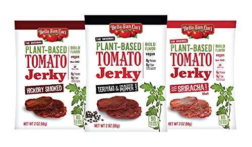 Bella Sun Luci Plant-Based Tomato Jerky-Teriyaki Cracked Pepper #TOP5