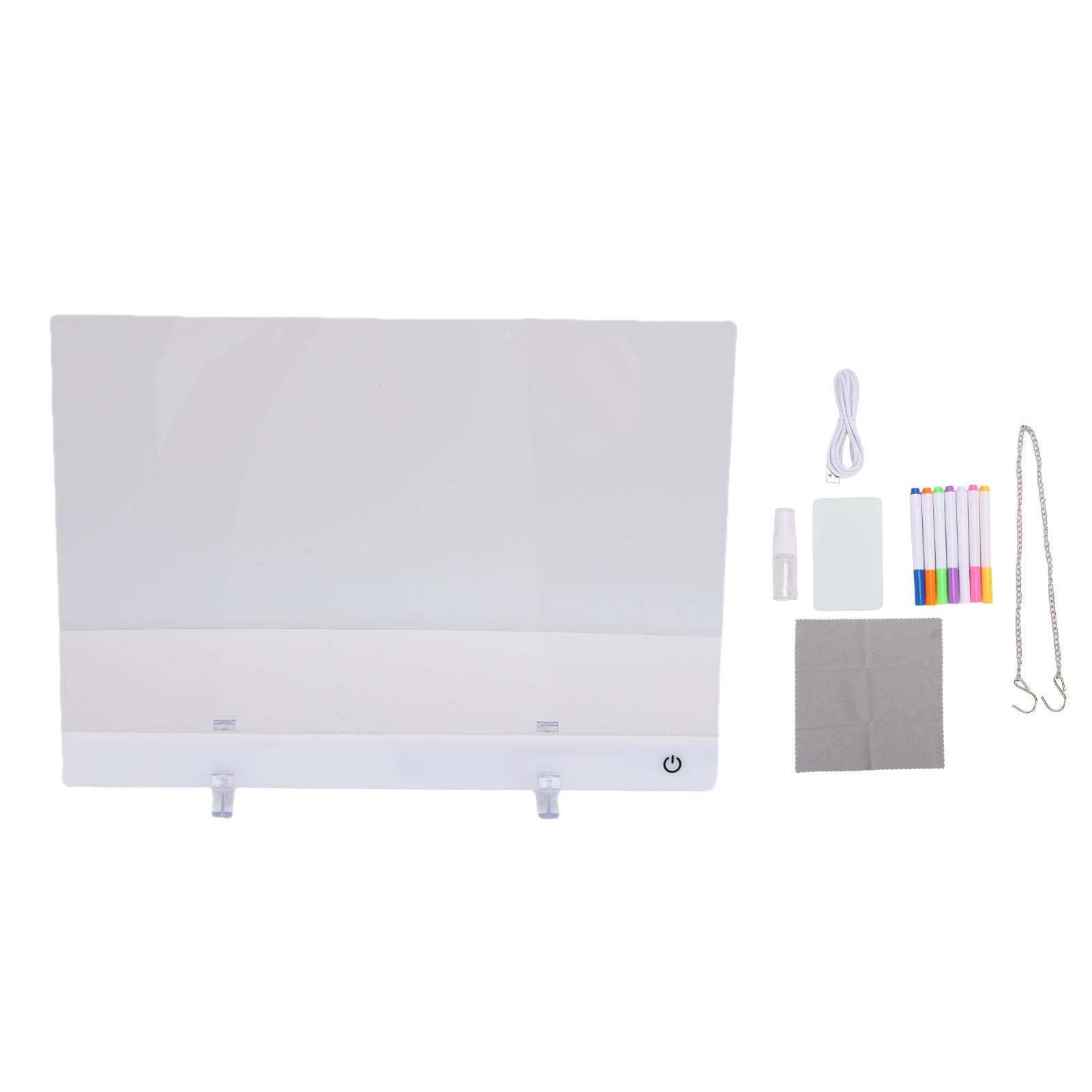 Omquot Planche à Dessin LED avec Lumières RVB Vibrantes, Outil Créatif pour Enfants et Adultes, 13,8 X 10 Pouces
