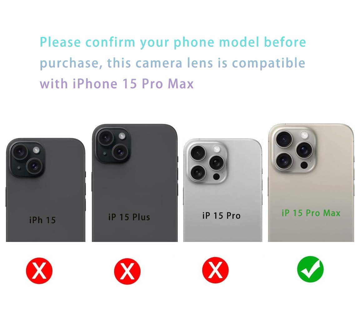 Amazon.co.jp: iPhone 15 Pro Max用リアカメラレンズガラス交換用2個