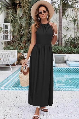 Image of KILIG Women's Summer Floral Beach Flowy Split Maxi Long Dresses