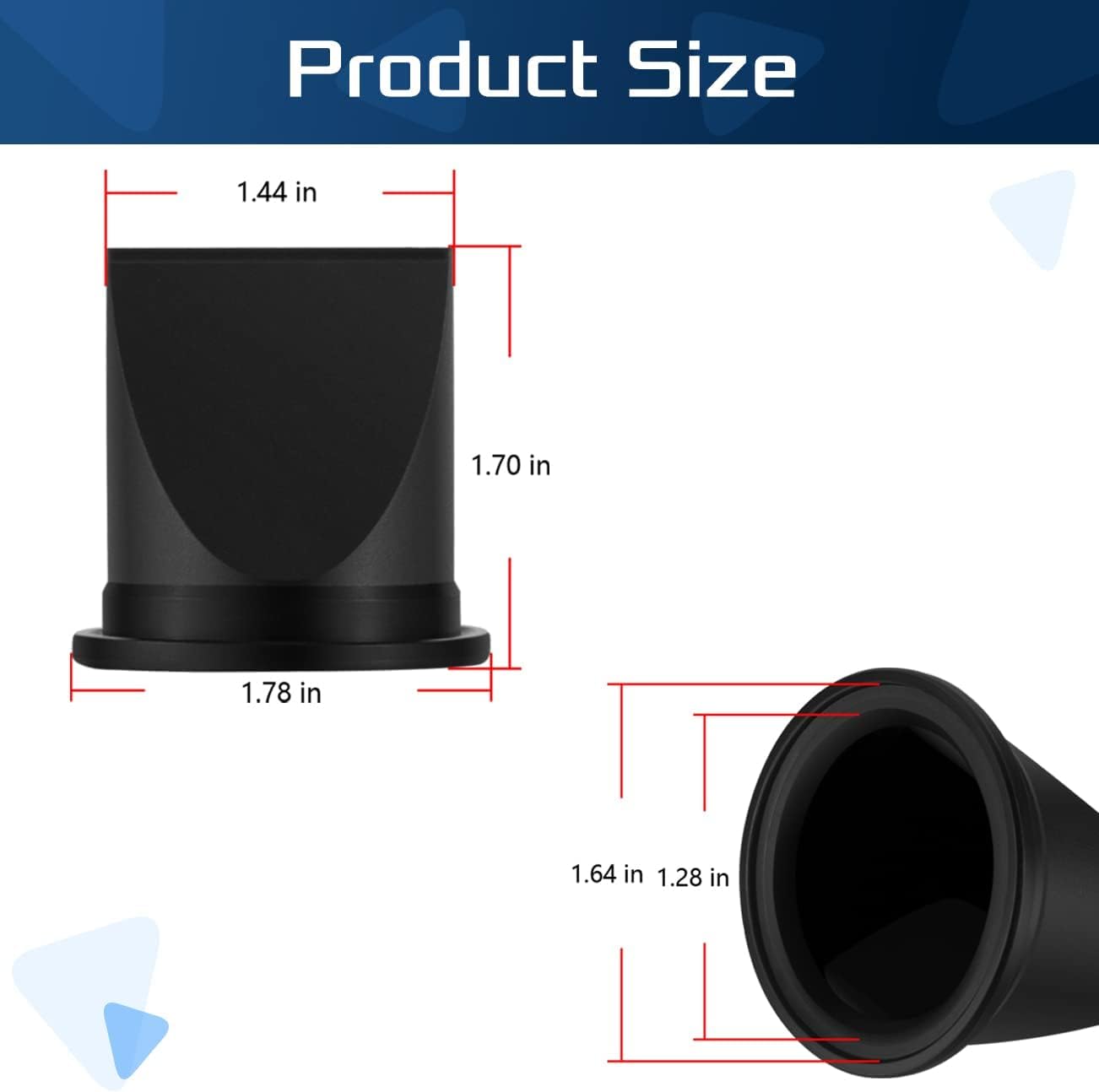 4 Pack DB Valve 1-1/2" Black Duckbill Valve Kit Replace fit for Dometic 385310076 Compatible for Sealand Vacuum Generators S & T Series Pumps model#S12D S12DAB S24D S32D S115A S12 52A S32 T12 T24 T32