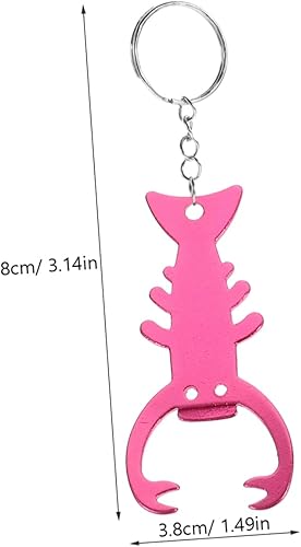 Miniatura 2 de DOITOOL Abridor de botellas con forma de cangrejo de río divertido de aleación de aluminio, regalo para familiares y amigos