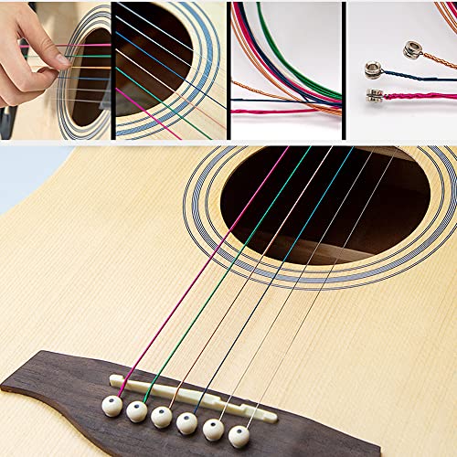 SHUIYUE Jeu de Cordes de Guitare Folk Acoustique Acoustique Cordes en Acier Inoxydable, Noyau en Alliage de cuivre, 6pcs… - Les Beatles, Paul McCartney, John Lennon, RIngo Starr, George Harrison SHUIYUE Jeu de Cordes de Guitare Folk Acoustique Acoustique Cordes en Acier Inoxydable, Noyau en Alliage de cuivre, 6pcs… – Image 7