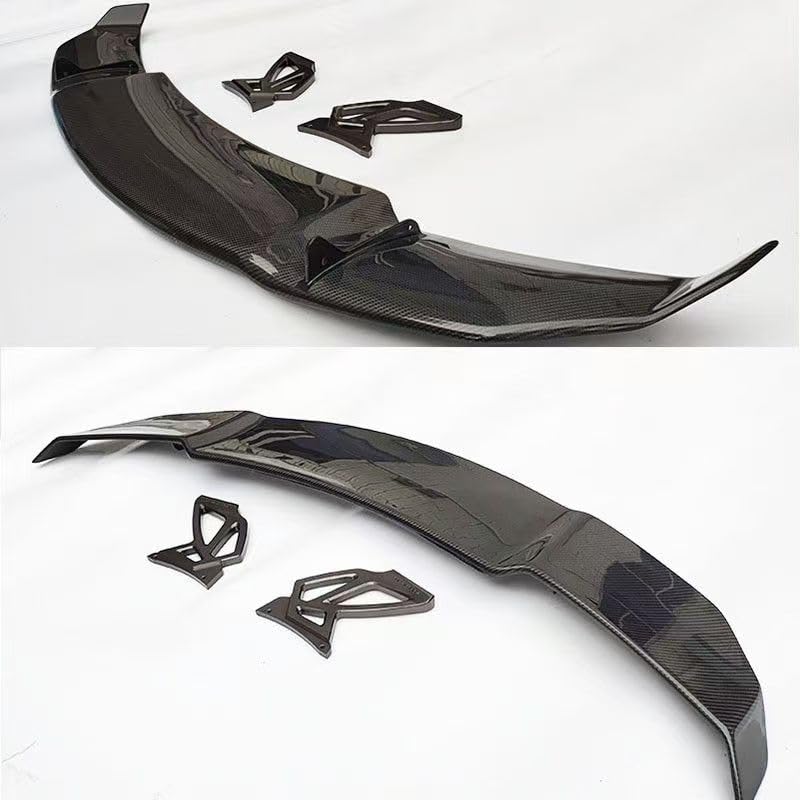 Aileron Arrière pour Audi TT(2 seast) MK2 2007-2014, Spoilers arrière de Voiture Aileron de Coffre Arrière de Course Aileron arrière de Style Sport Accessoire Voiture,A Carbon Fiber Style