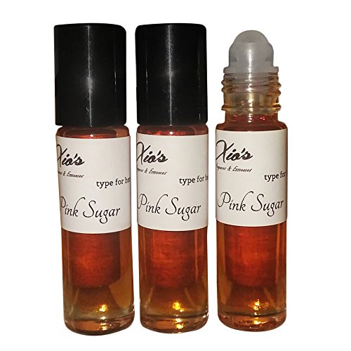 Pink Sugar Fragrance Body Long Lasting Body Oils (Best Fragrances Affordable Alternative Generic Version) Set of 3 10.35 ml Roll-on