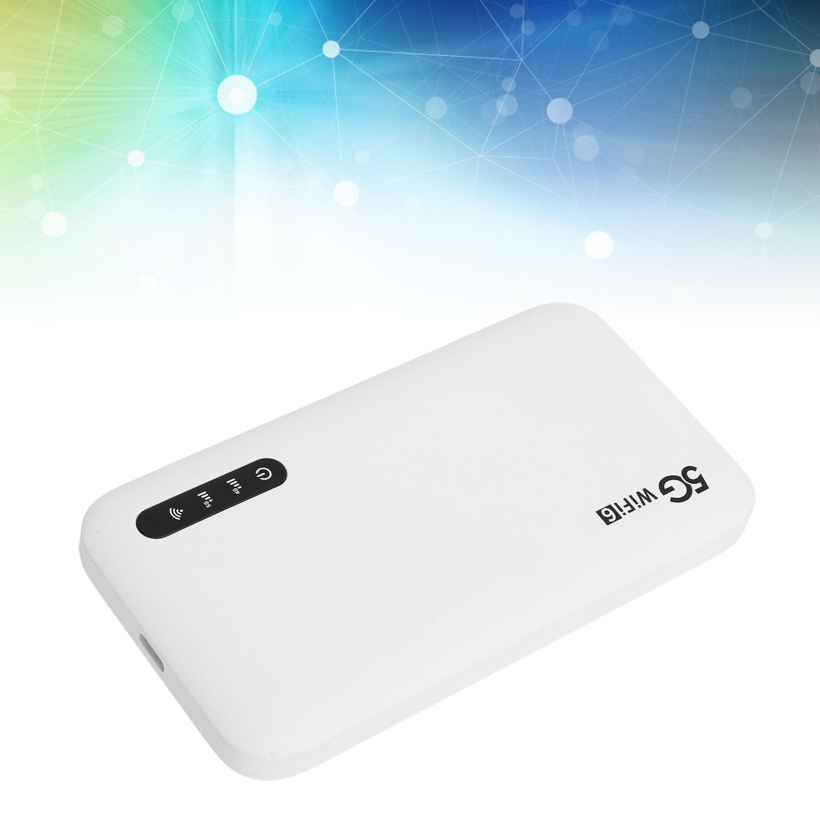 Hotspot Mobile 5G WiF 6, Router WiF Portatile con Slot per Scheda SIM, Dispositivo WiF Portatile da Viaggio, 16 Dispositivi Connessi, Router Cordless Modem 5G, Batteria a Lunga