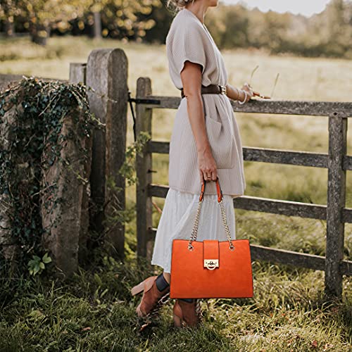 Dasein Hobo Handbag Vegan Leather Tote Chain Shoulder Purse for Women Satchel Bag With Matching Clutch - Image 2