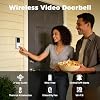 xmartO 2.4G/5G Dual Band Smart Video Doorbell Camera, Home Security Live View, 2-Way Audio, AI/Motion Detection, Instant Alerts, Included Chime, No Monthly Fee, Easy Setup, Works with NVR/Standalone