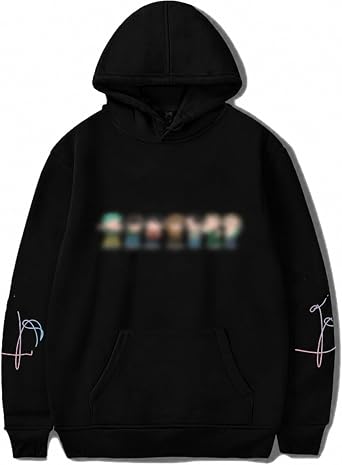 Lilico Love Yourself Hoodie Women Men K-POP Hoodies Sweatshirt Jungkook RM V Jin Sport Pullover for Bangtan fansBlack,Small