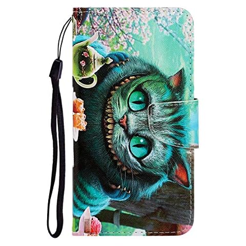 Fatcatparadise Kompatibel mit Huawei Play 4T Pro + Displayschutz, PU Leder Tasche Gemalt Muster Flipcase Cover Ultra Dünn Brieftasche Handyhülle Handytasche Ledertasche (Katze 3) Cover