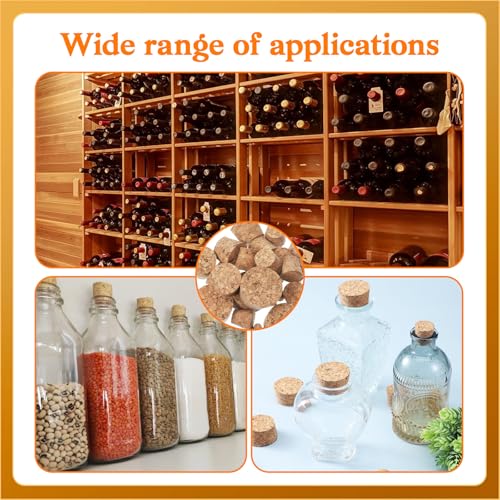 30 Stück Korkstopfen Konisch, Korken Flaschenkorken Holz Kork 6 Größen Korkstopfen Weinkorken Zum Basteln Weinkorken Bastelkorken Konische Holz Konische Korkstopfens für Wein und Bierflaschen