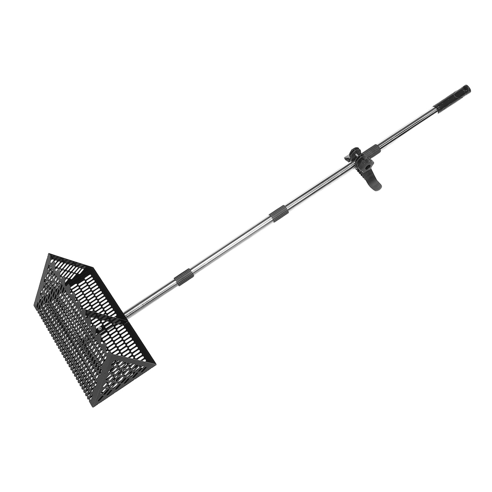 Pelle à Sable de Plage Noire en Acier au Carbone Portable Détachable