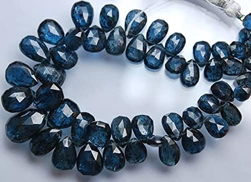 Kyanite bleue naturelle en briolettes facettées de qualité gemme pour joaillerie - 4