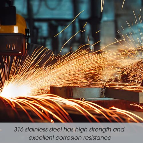 Image of Gisafai 4 Pcs 316 Stainless Steel Rod 1 /4'' Diameter 36'' (910mm) Length