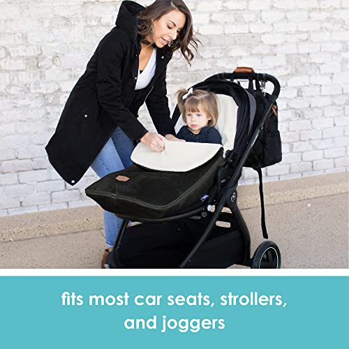 Image of Tomy Cole Bundleme - Original, Toddler Bunting Bag, Winter Protection for Baby Car Seats and Strollers, Black
