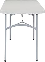 Vista 4 de Mesa cuadrada de resina multiuso Office Star Work Smart 36 x 36 x 29 pulgadas, MetalPlástico/Resina, Negro