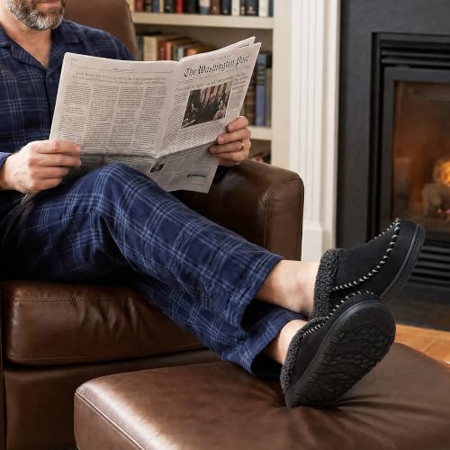 Image of ULTRAIDEAS Men's Indoor Outdoor Slippers with Memory Foam