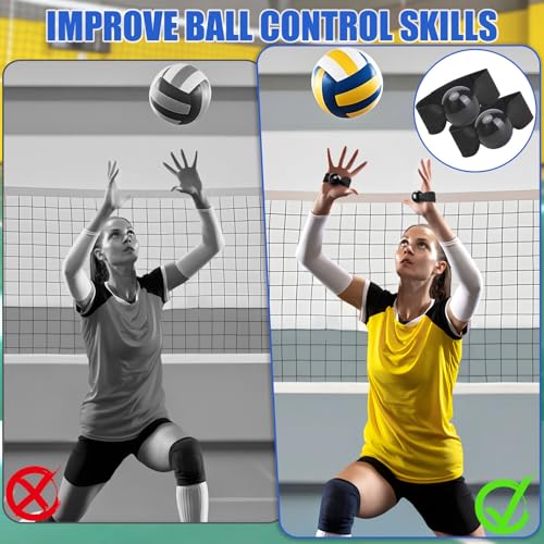 Image of TOBWOLF Volleyball Training Equipment Aid, Elastic Self-Training Volleyball Resistance Band with Adjustable Waist Belt & Ball Pouch & Hand Strap for Practicing Serving, Spiking, Arm Swing Passing