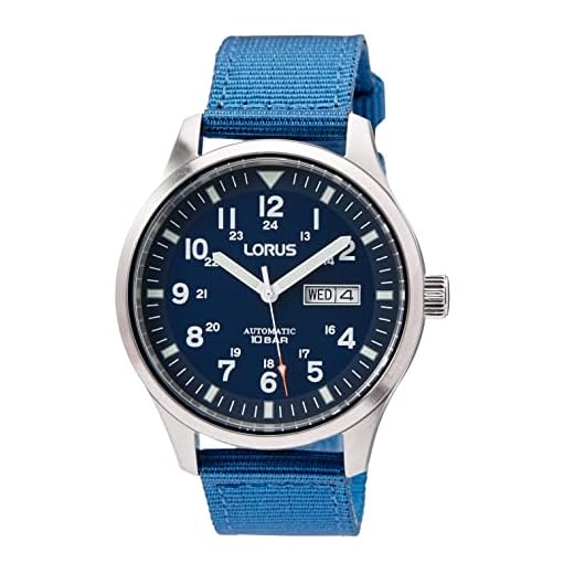 Seiko Reloj Analógico para Hombres de Automático con Correa en Nailon RL409BX9