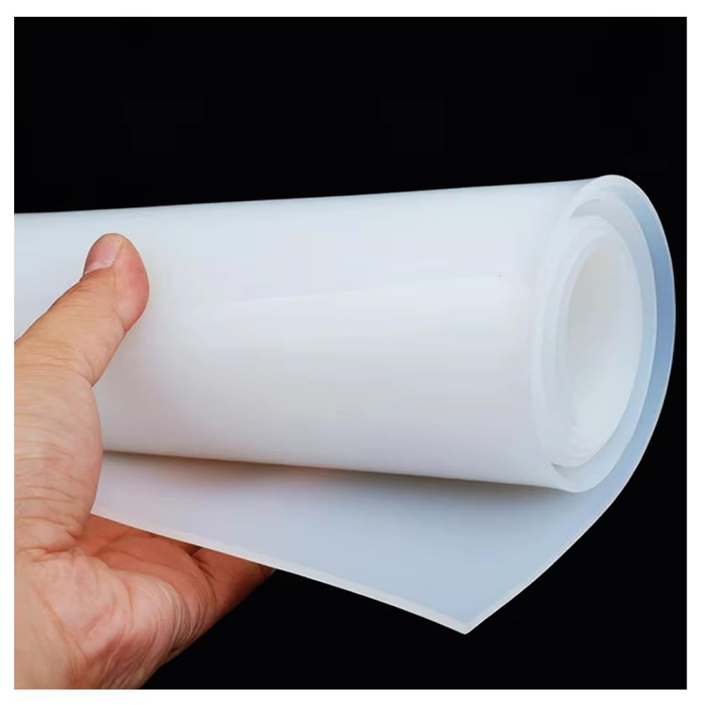 Hoja De Caucho De Silicona Translúcida, Placa De Gel De Sílice De Grado Alimenticio Resistente A Altas Temperaturas 50 100x100-1200 1 Pieza(Thick 1.5mm,1000x1000mm)