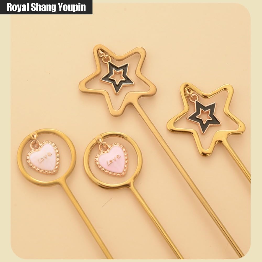 5 Pieces Creative Stainless Steel Silverware Heart-shaped Pendant Spoon Fork Cartoon Coffee Stirring Spoon Cake Dessert Spoon Fruit Fork (Silver)