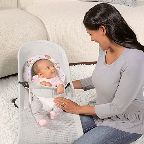 Boppy Head And Neck Support, Pink Stripe Flowers Reversible Fabric, With Removable Neck Support, For 3- Or 5-Point Harness Systems, For Strollers And Swings, 0+ Months #TOP3