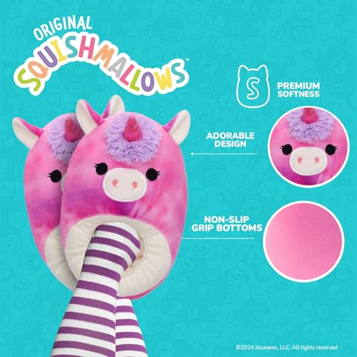 Image of Squishmallows Slippers Plush Lightweight Warm Comfort Soft Aline Slipper House Shoes for Kids and Adults (sizes 11-1 Little Kid / 2-5 Big Kid / 5-10 Adult)