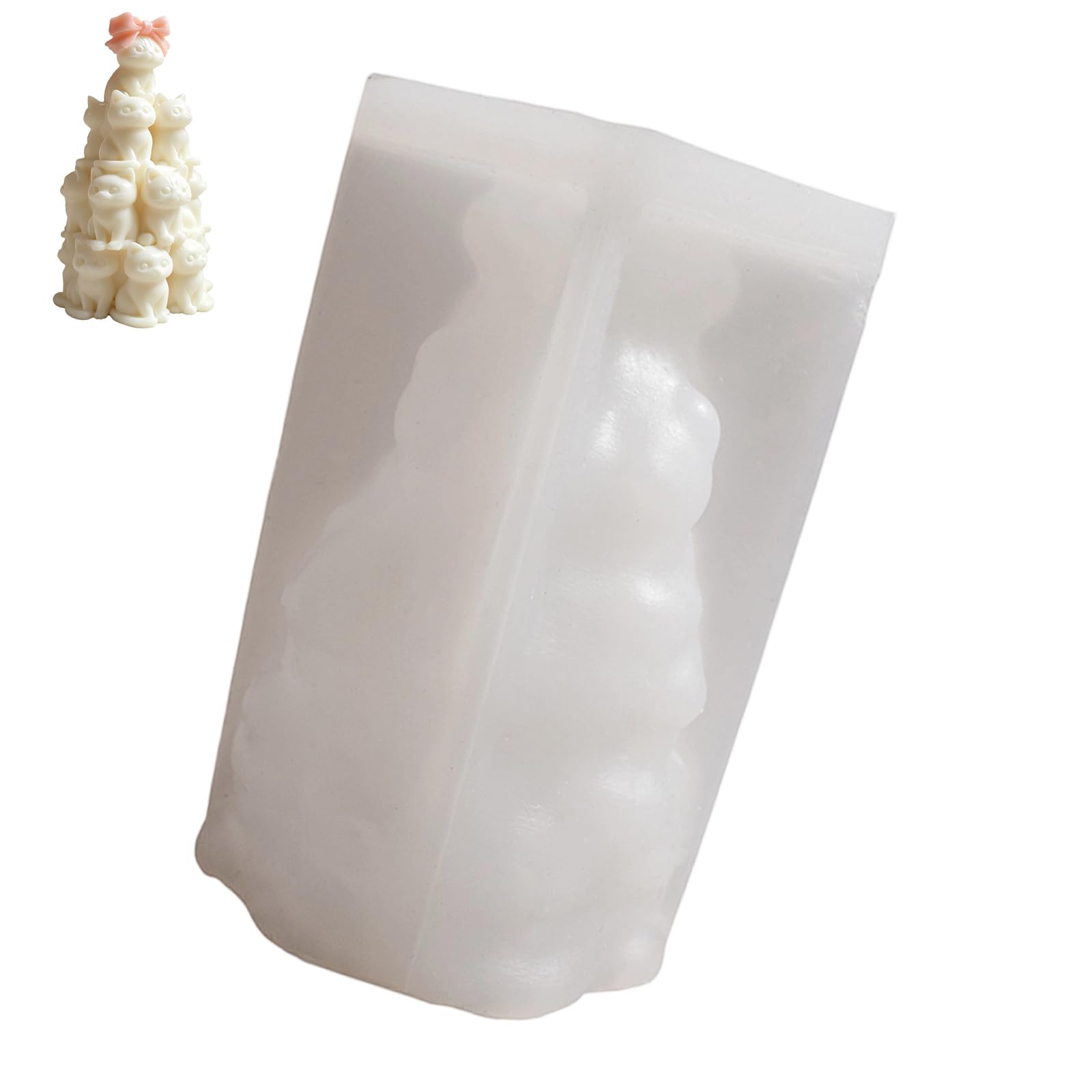 Elnwnnkc Multicolor Stacking Silicone Molds Food Grade Silicone For Resin Casting Soap Making Gypsum Statue Ornament Elastomer Cast