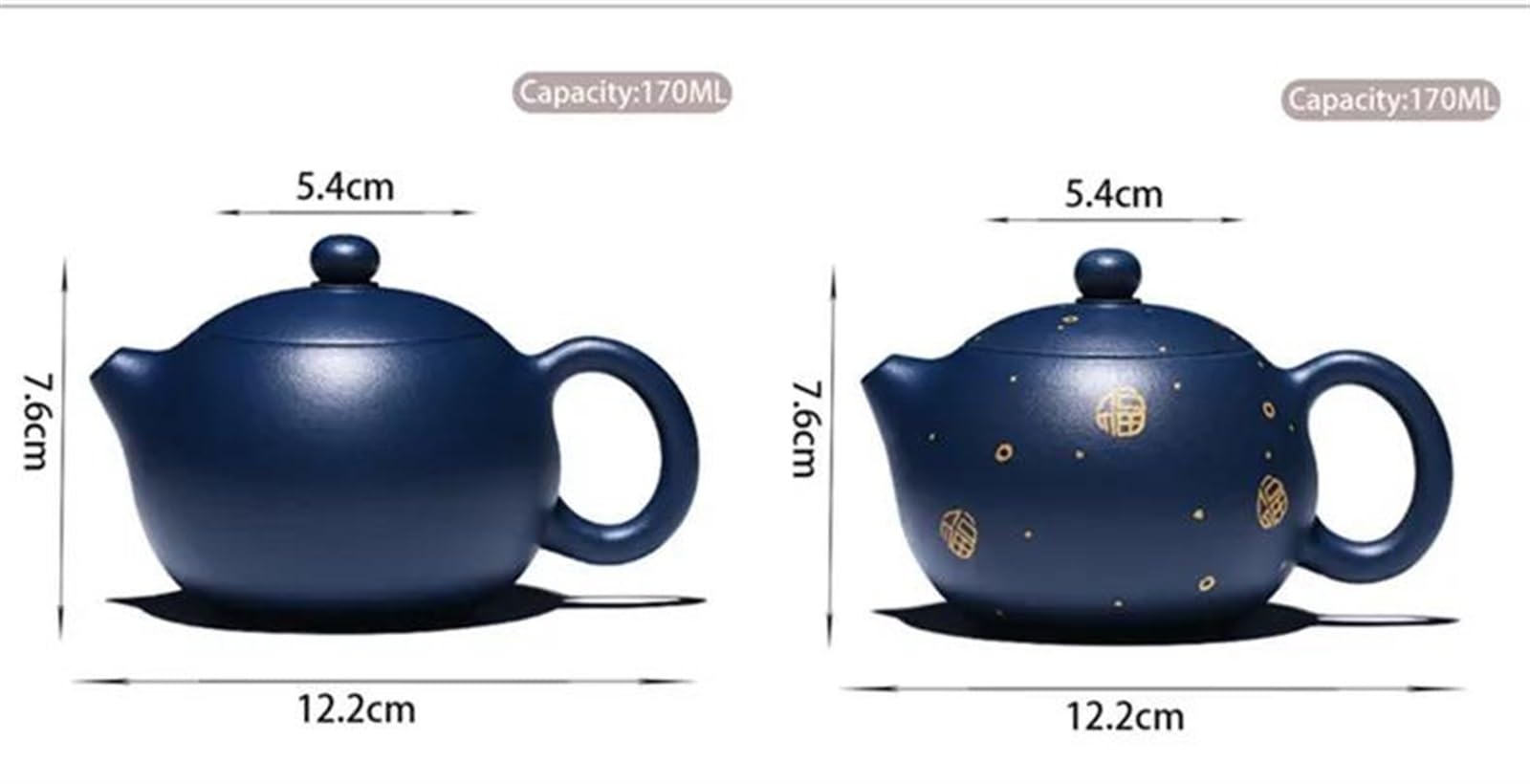 Zestaw do herbaty dla dorosłych, ręcznie robiony zestaw do herbaty Zisha, chiński Yixing, 170 ml, fioletowe gliniane czajniki, zaparzacz w kształcie kuli, surowa ruda, ciemnozielony czajnik błotny,