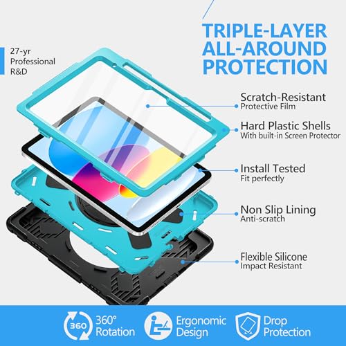 Image of Miesherk STOCK for iPad (A16) 11th /10th Generation Case 2025 /2022 Green