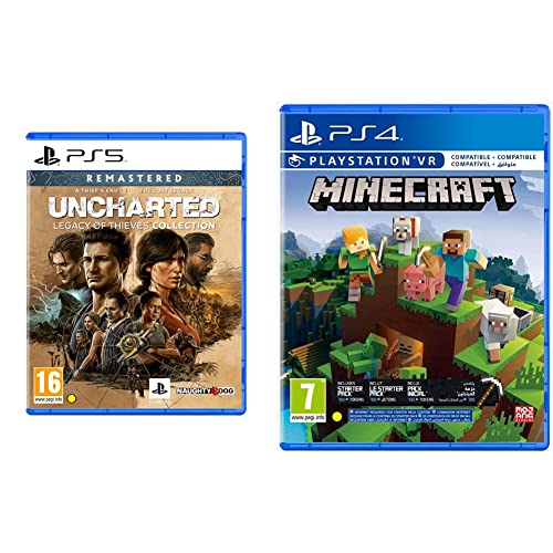 Image of Unchartered: Legacy of Thieves Collection | PS5 Game & Minecraft Starter Collection (PS4)