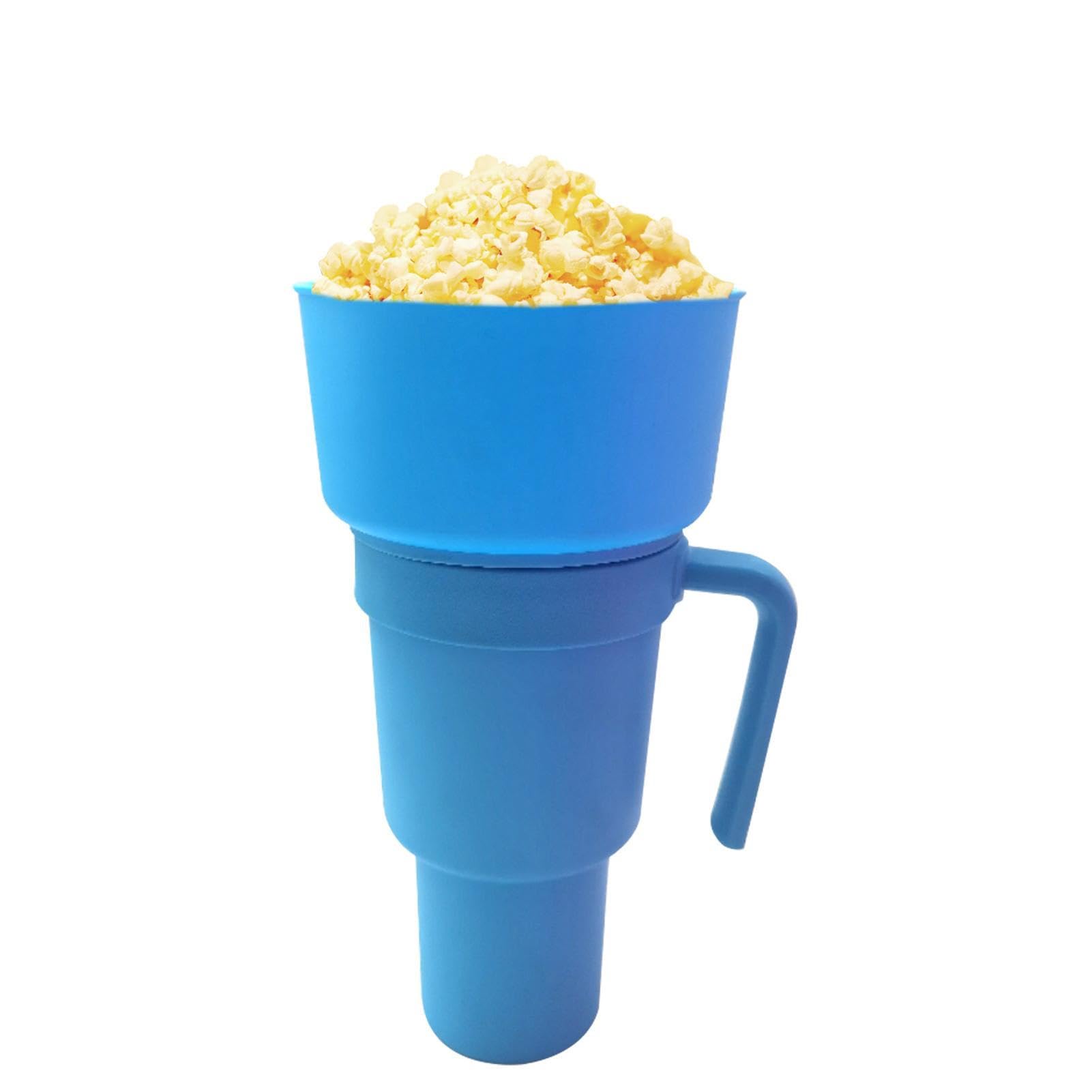 Amazon｜ポップコーンスナックカップ, ドリンク用ストロー付き 2