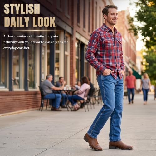 Image of J's.o.l.e Ankle Cowboy Boots for Men Square Toe Chelsea
