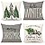 4TH Emotion Gray Christmas Pillow Covers 18x18 Set of 4 Farmhouse Christmas Decorations Merry Christmas Tree Truck Hello Winter Holiday Decor Throw Cushion Case for Home Couch S22C19