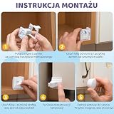 WunderHippo Magnetyczna Blokada dla Dzieci (Czarny, 12+3)