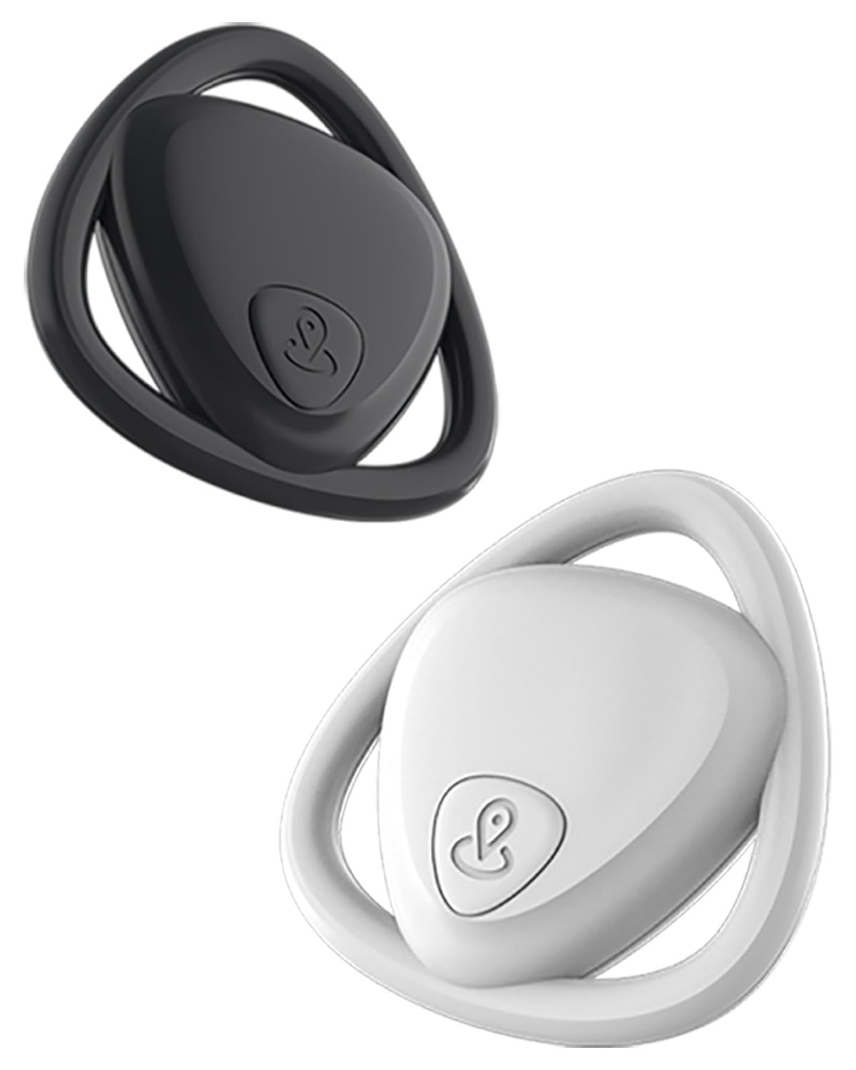 Bluetooth Key Finder Anti-Lost&GPS Tracker Tags for Keys, Phones, Lugguges, Wallet, Pets, Bikes Works with Find My(iOS) Remote Control Finder IP6/7 Waterproof Item Locator (Black & White)