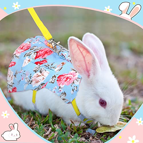 3 Piece Cute Rabbit Leash and Harness Set, Bunny Rabbit Dress Clothes Walking Harness Vest Escape Proof Pet Supply for… - Image 6