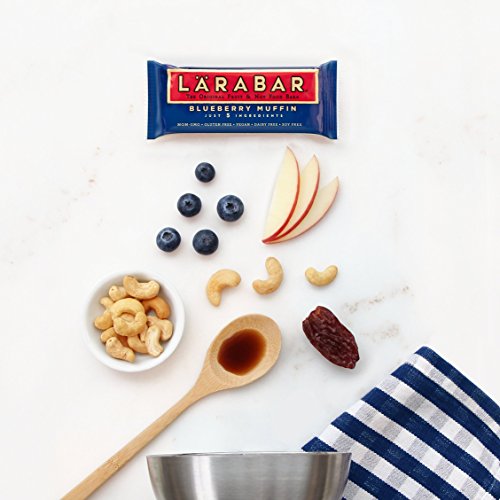 Larabar Cherry Pie (16 Ct) and Larabar Blueberry Muffin (16 Ct) Gluten Free Vegan Fruit & Nut Bars