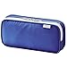 LIHIT LAB. Double Pen Case L size, Blue, 4.1 x 8.7" (A7661-8)